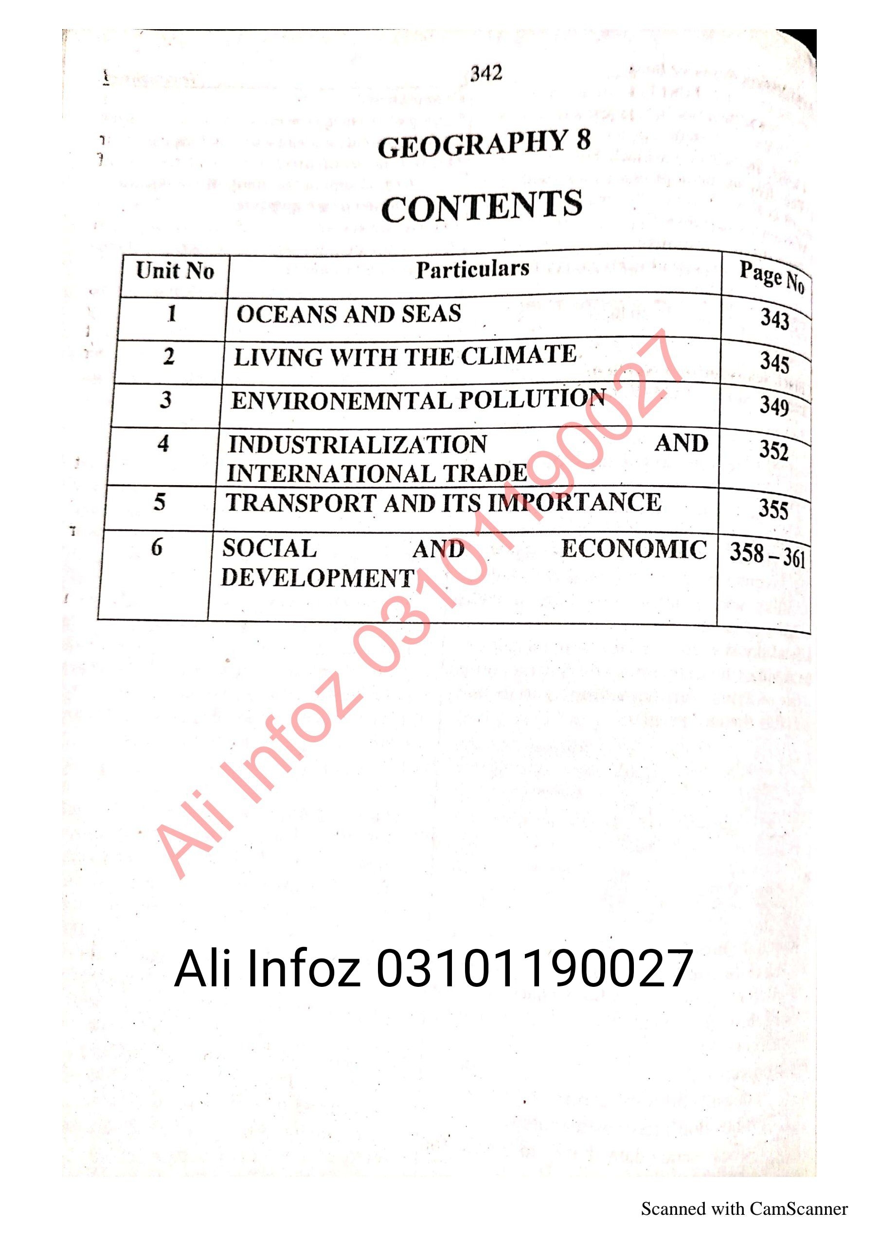 Geography 8th Guide جغرافیہ گائیڈ جماعت ہشتم  Cover