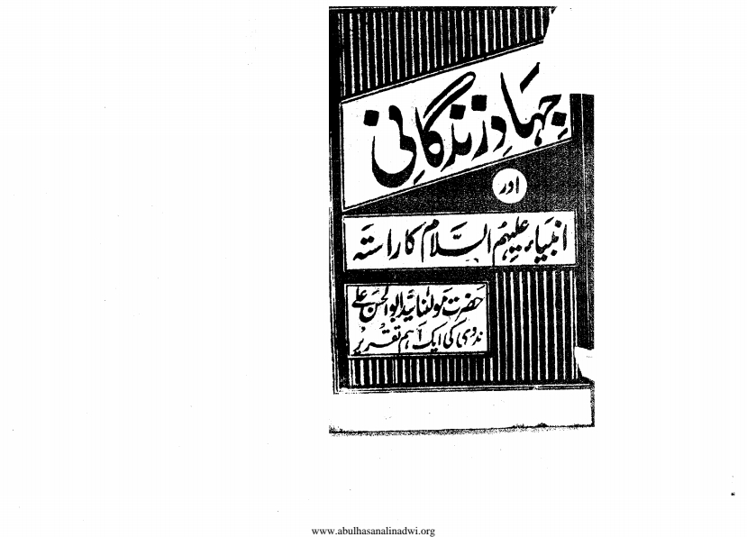 جہاد زندگانی Cover